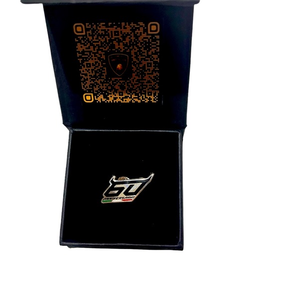 Lamborghini 60th Anniversary Pin New in Box - Picture 1 of 6